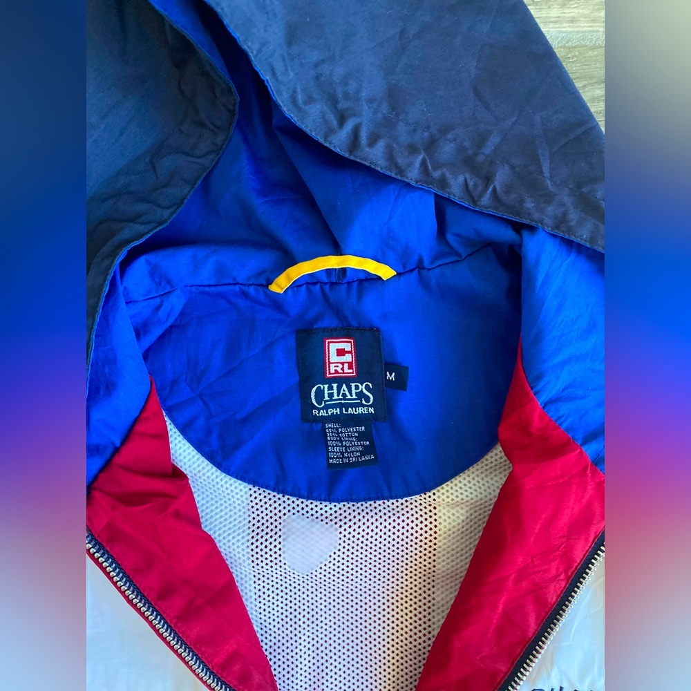 Vintage Chaps by Ralph Lauren hooded jacket size Medium - Picture 3 of 4